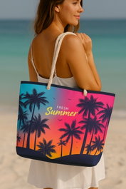 Zoozie Bags YLC.PJ.049 Bolsa de Playa Grande 55cm Ancho x 36cm Alto x 15cm Profundidad para Mujer Verano Resistente